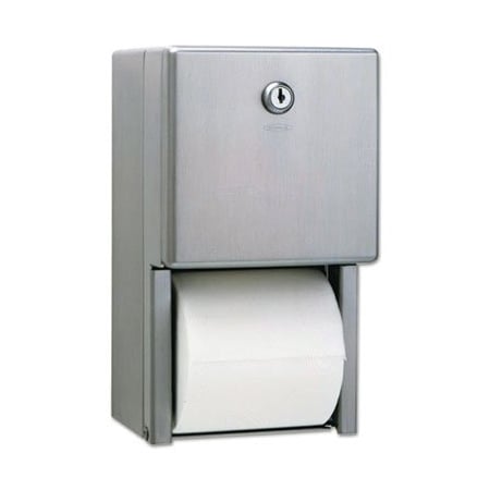 Bobrick Bobrick, Stainless Steel 2-Roll Tissue Dispenser, 6 1/16 X 5 15/16 X 11, Stainless Steel 2888